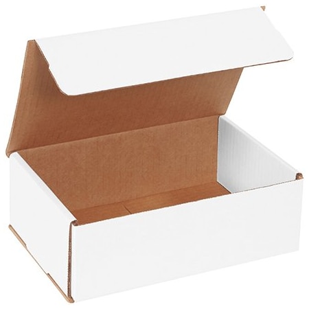 Box Packaging Corrugated Mailers, 9L x 6W x 3H, White, PK50 M963
